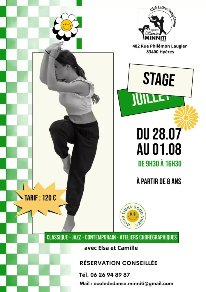 Stage de danse en Juillet - Du 28.07 au 01.08